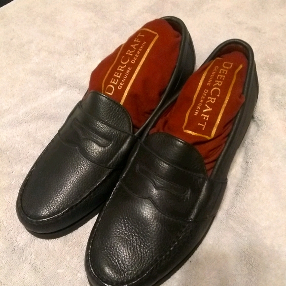 NEW IN BOX - DEER CRAFT DEERSKIN LEATHER SHOES - Picture 1 of 9